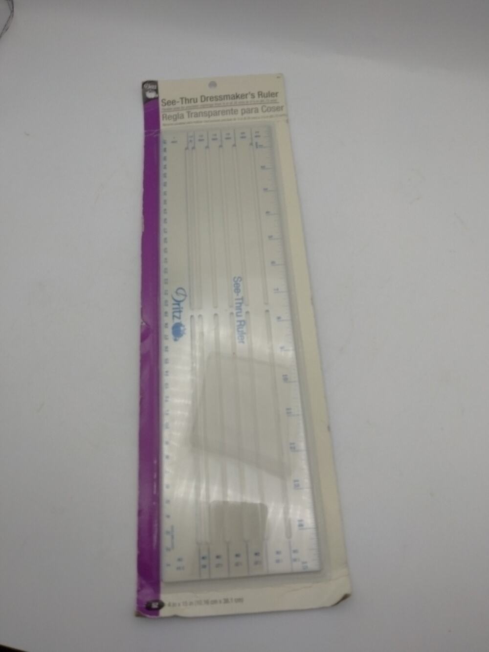 DRITZ Vintage See-Thru Dressmaker Ruler 1994